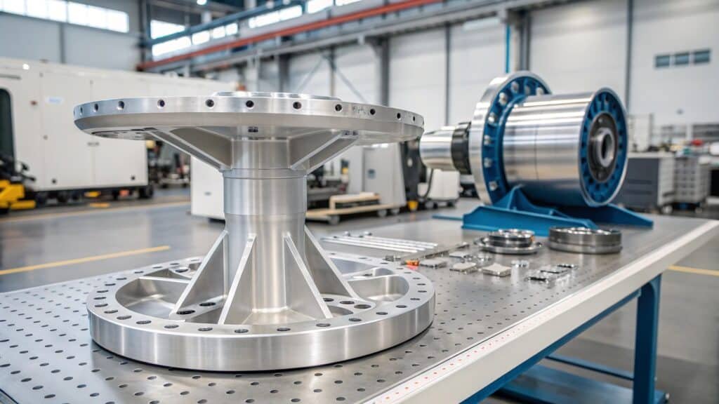 A detailed cross-section of an aircraft schematic, with different sections color-coded to indicate the typical aluminum alloy series used in each part, from fuselage to wing spars.
